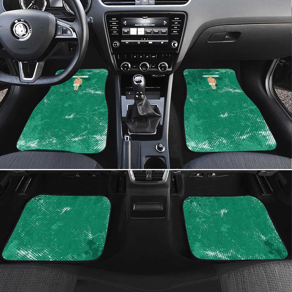 Denji Chainsaw Man Car Mats Urban Grunge Halftone Style