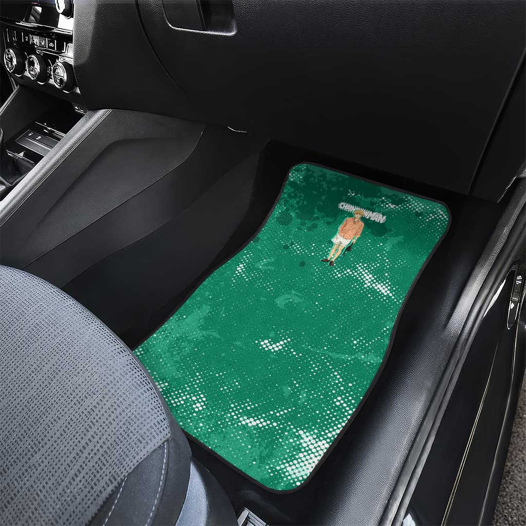 Denji Chainsaw Man Car Mats Urban Grunge Halftone Style
