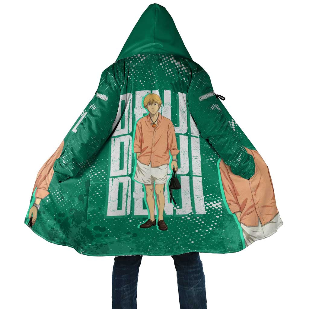 Denji Chainsaw Man Cloak Urban Grunge Halftone Style