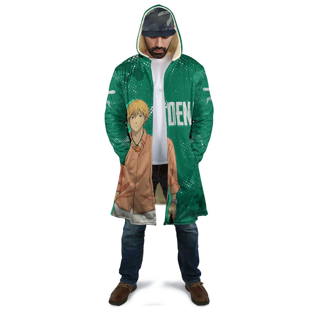 Denji Chainsaw Man Cloak Urban Grunge Halftone Style