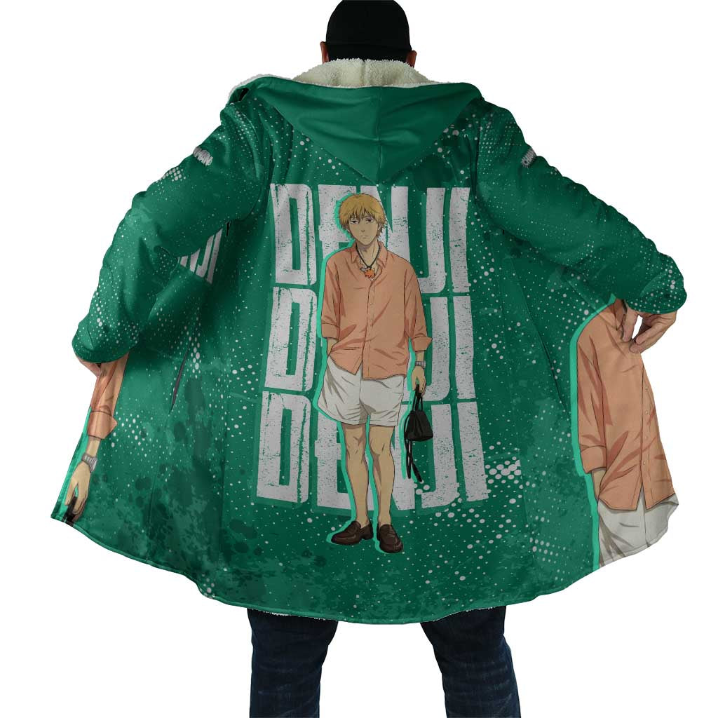 Denji Chainsaw Man Cloak Urban Grunge Halftone Style