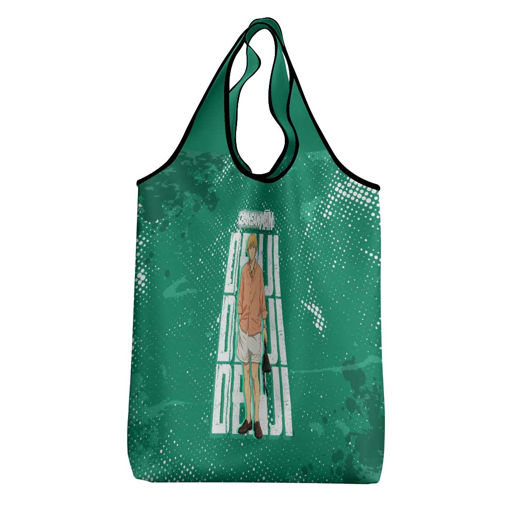 Denji Chainsaw Man Grocery Bag Urban Grunge Halftone Style
