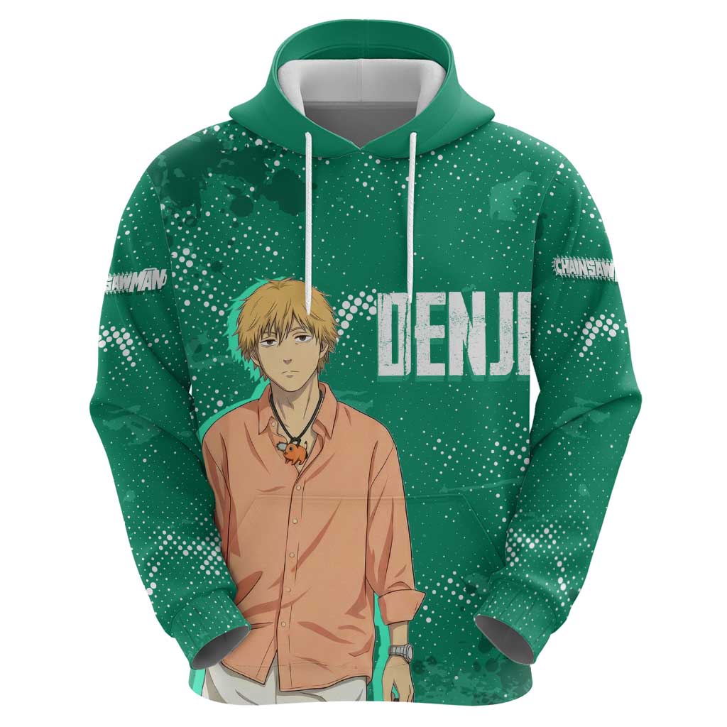 Denji Chainsaw Man Hoodie Urban Grunge Halftone Style