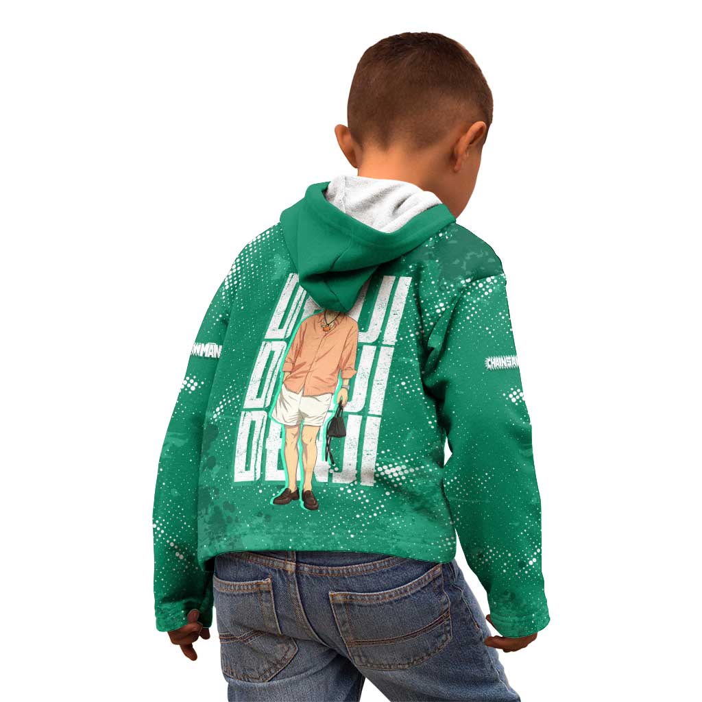 Denji Chainsaw Man Kid Hoodie Urban Grunge Halftone Style