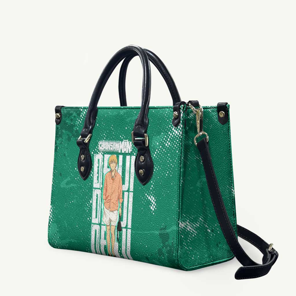 Denji Chainsaw Man Leather Bag Urban Grunge Halftone Style