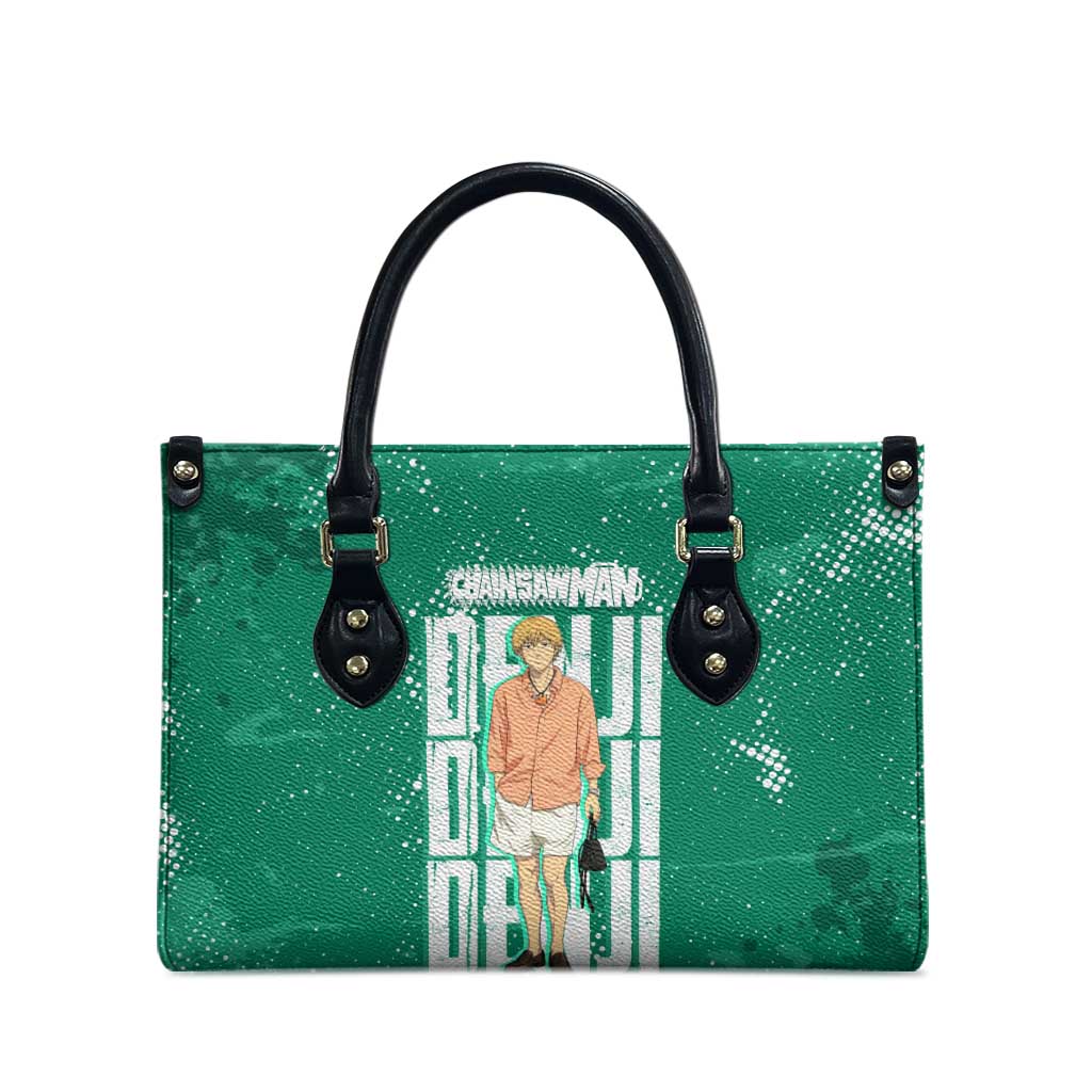 Denji Chainsaw Man Leather Bag Urban Grunge Halftone Style