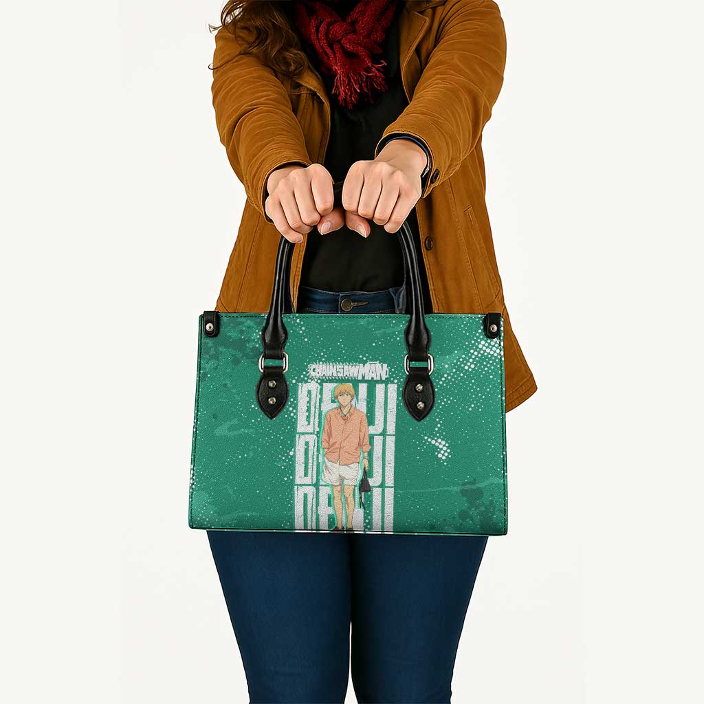 Denji Chainsaw Man Leather Bag Urban Grunge Halftone Style