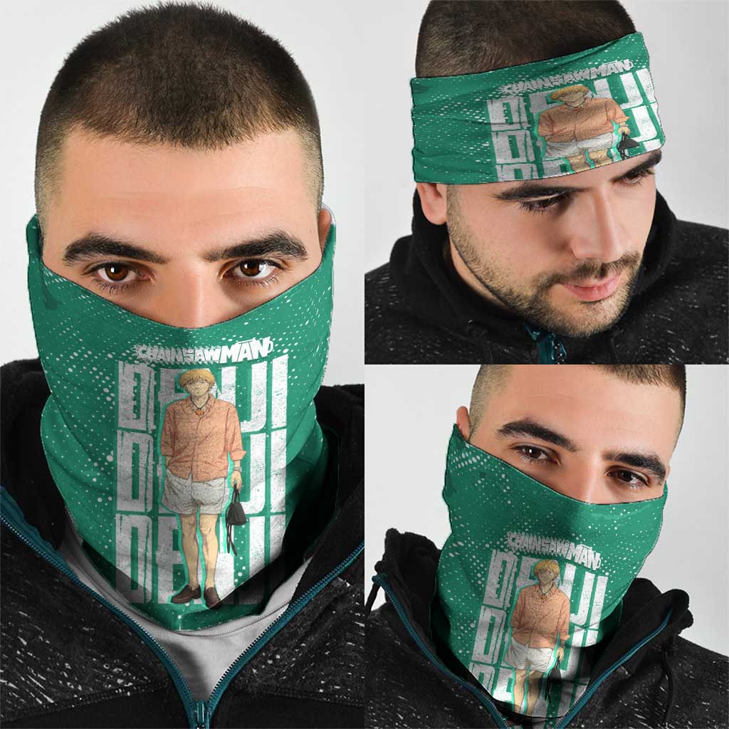 Denji Chainsaw Man Neck Gaiter Urban Grunge Halftone Style