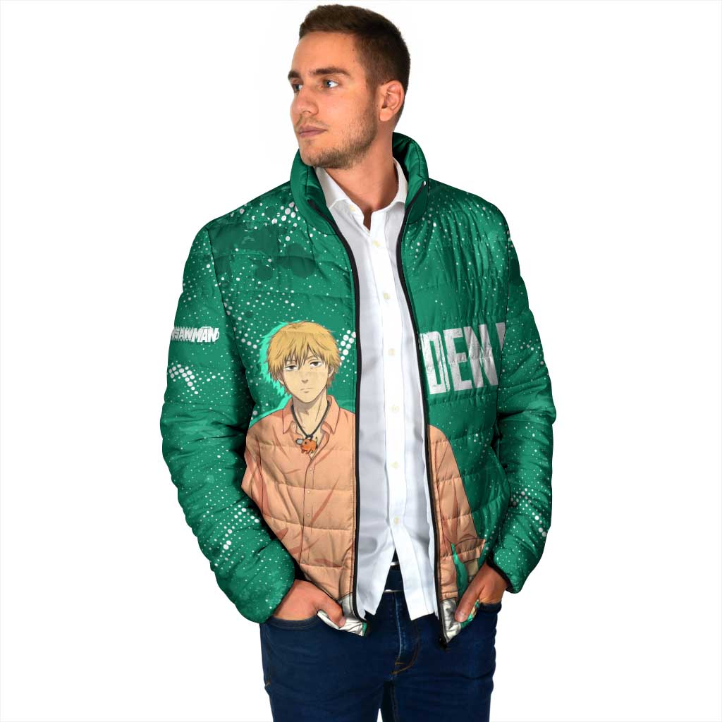 Denji Chainsaw Man Padded Jacket Urban Grunge Halftone Style
