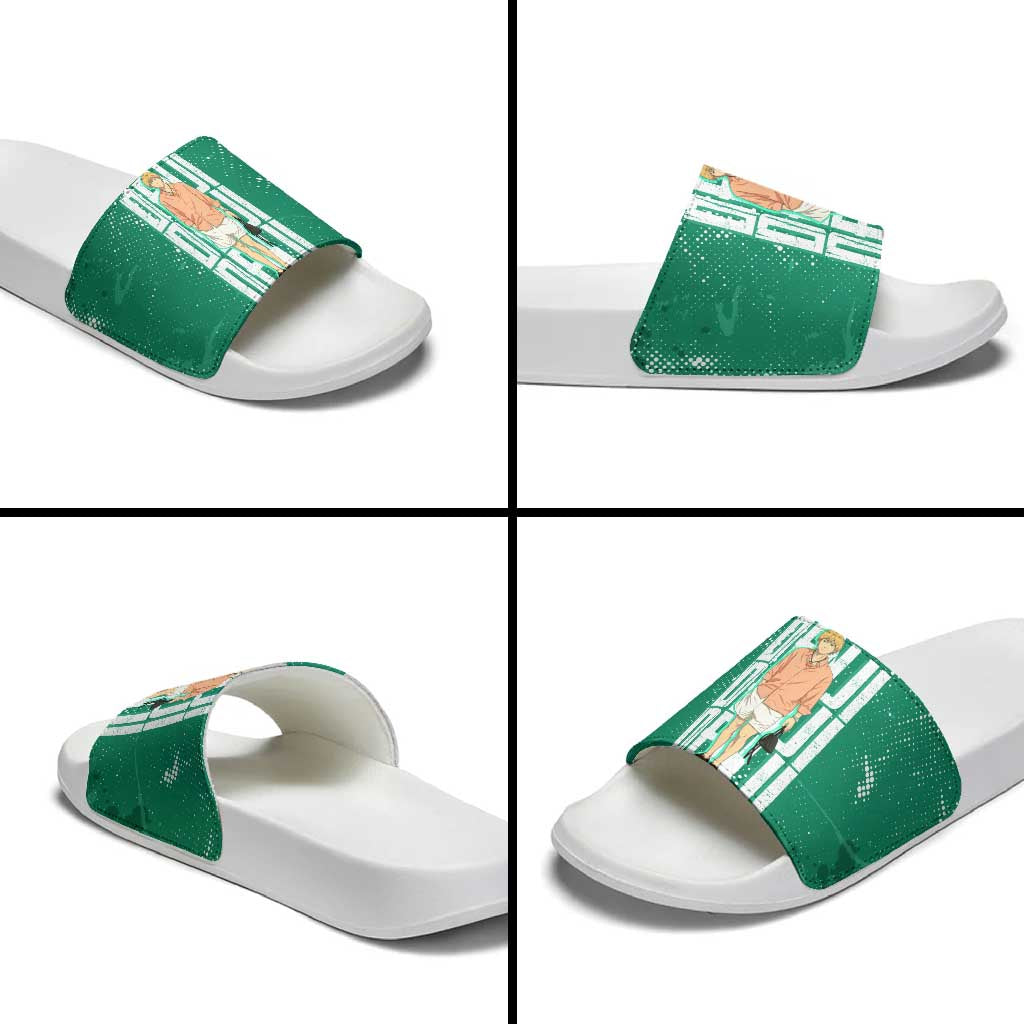 Denji Chainsaw Man Slide Sandals Urban Grunge Halftone Style
