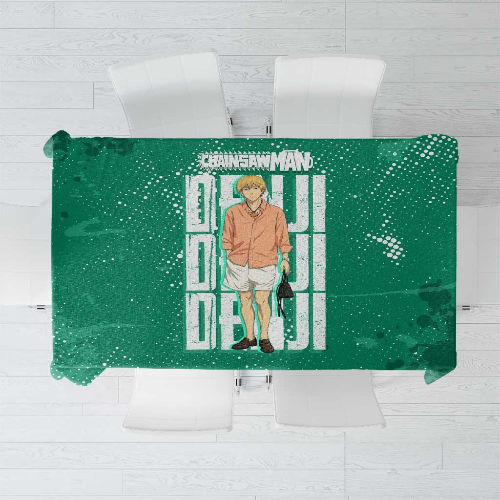 Denji Chainsaw Man Tablecloth Urban Grunge Halftone Style