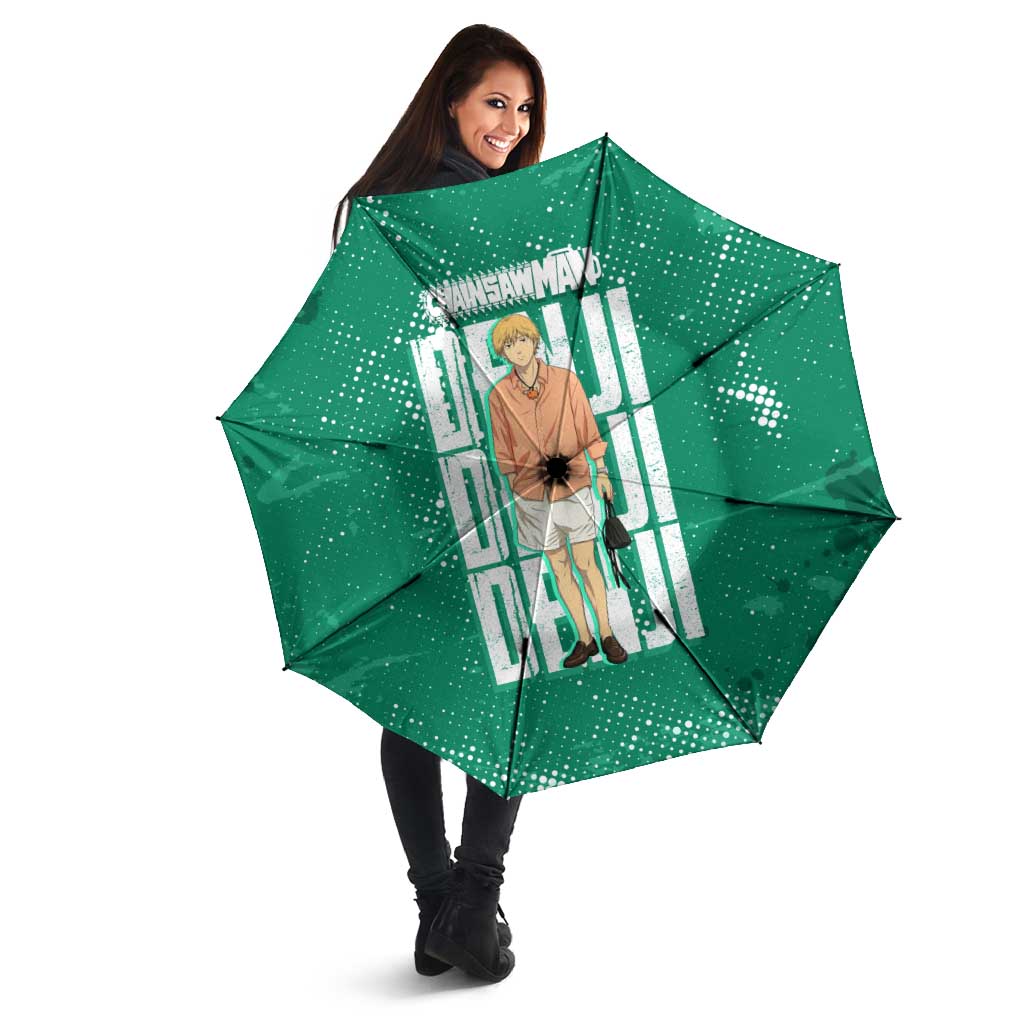 Denji Chainsaw Man Umbrella Urban Grunge Halftone Style