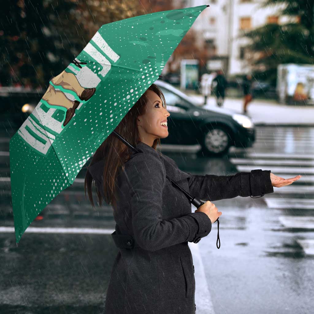 Denji Chainsaw Man Umbrella Urban Grunge Halftone Style