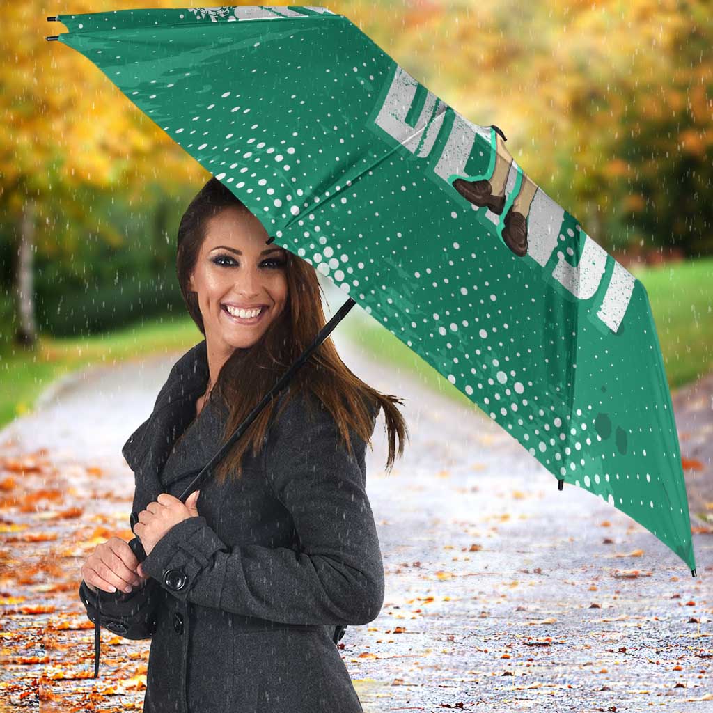 Denji Chainsaw Man Umbrella Urban Grunge Halftone Style