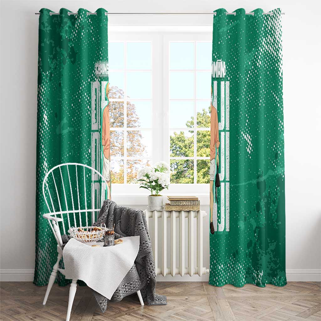 Denji Chainsaw Man Window Curtain Urban Grunge Halftone Style