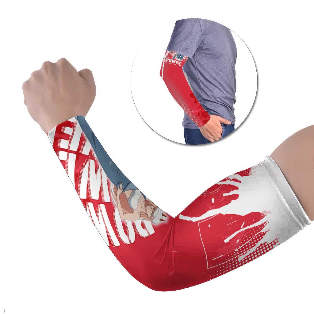 Power Chainsaw Man Arm Sleeves Grunge Pop Manga Panel Style