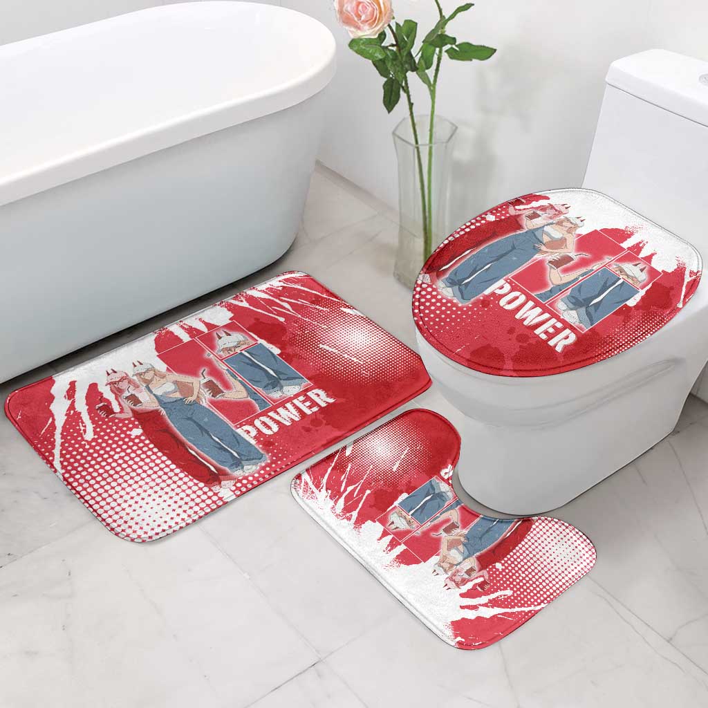 Power Chainsaw Man Bathroom Set Grunge Pop Manga Panel Style