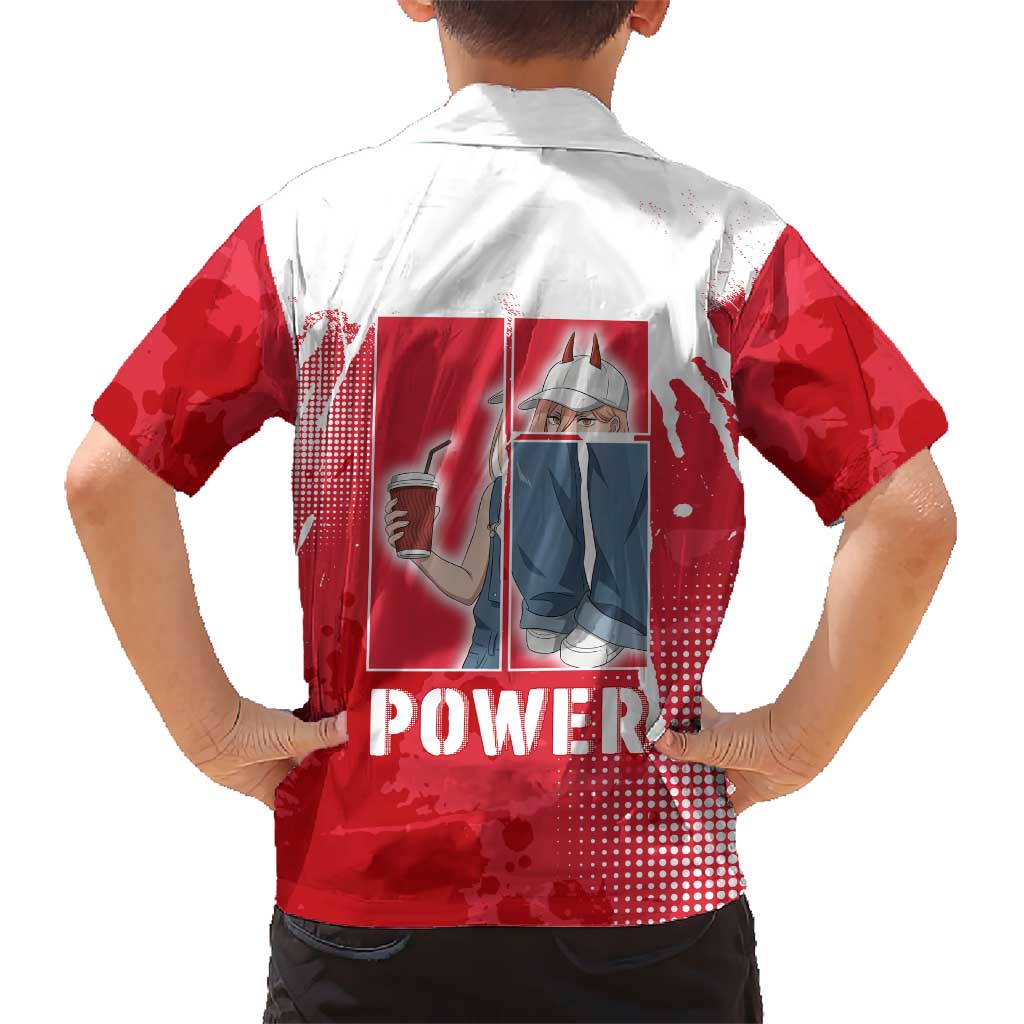 Power Chainsaw Man Family Matching Mermaid Dress and Hawaiian Shirt Grunge Pop Manga Panel Style