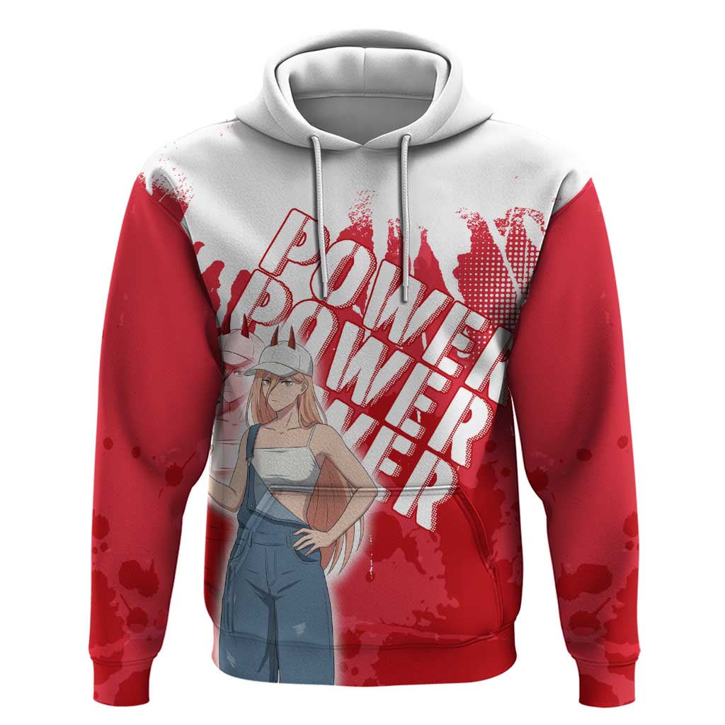 Power Chainsaw Man Hoodie Grunge Pop Manga Panel Style