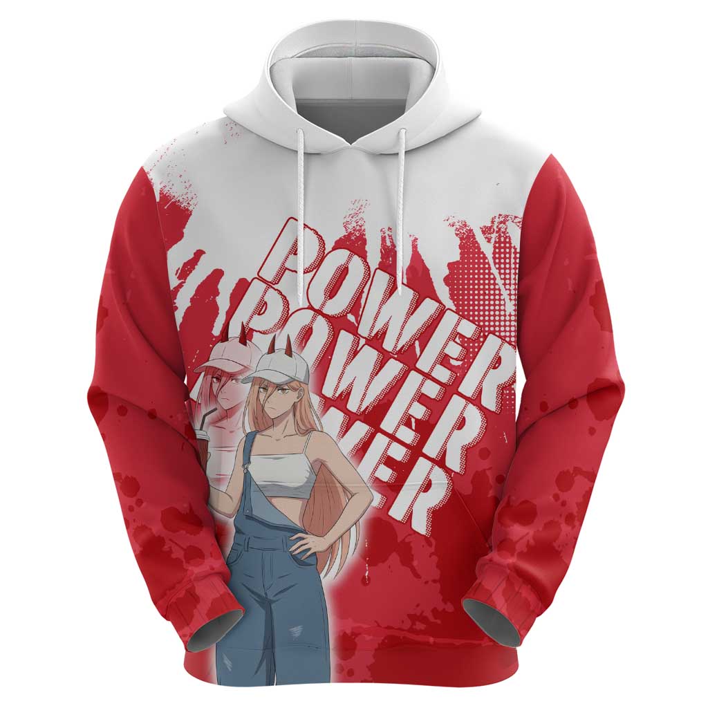 Power Chainsaw Man Hoodie Grunge Pop Manga Panel Style