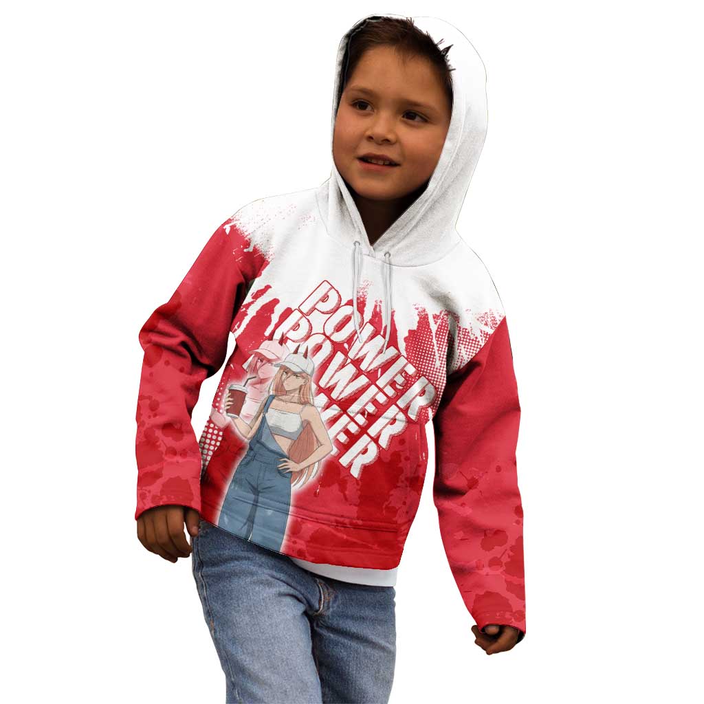 Power Chainsaw Man Kid Hoodie Grunge Pop Manga Panel Style