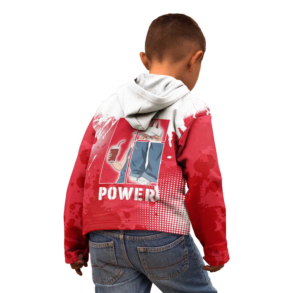 Power Chainsaw Man Kid Hoodie Grunge Pop Manga Panel Style