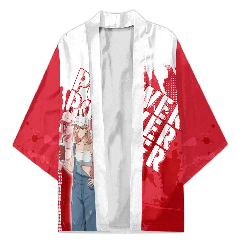 Power Chainsaw Man Kimono Grunge Pop Manga Panel Style