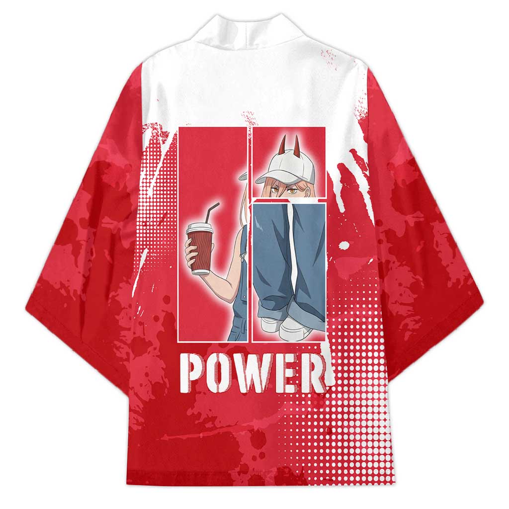 Power Chainsaw Man Kimono Grunge Pop Manga Panel Style