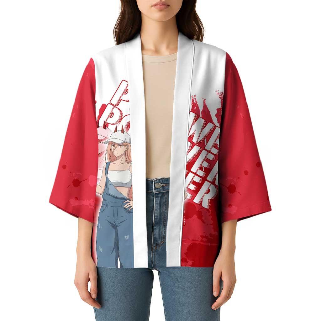 Power Chainsaw Man Kimono Grunge Pop Manga Panel Style