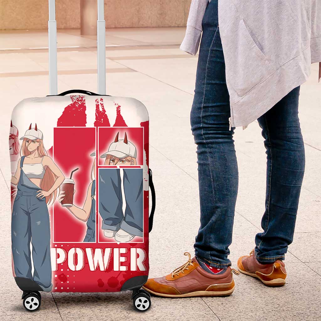 Power Chainsaw Man Luggage Cover Grunge Pop Manga Panel Style