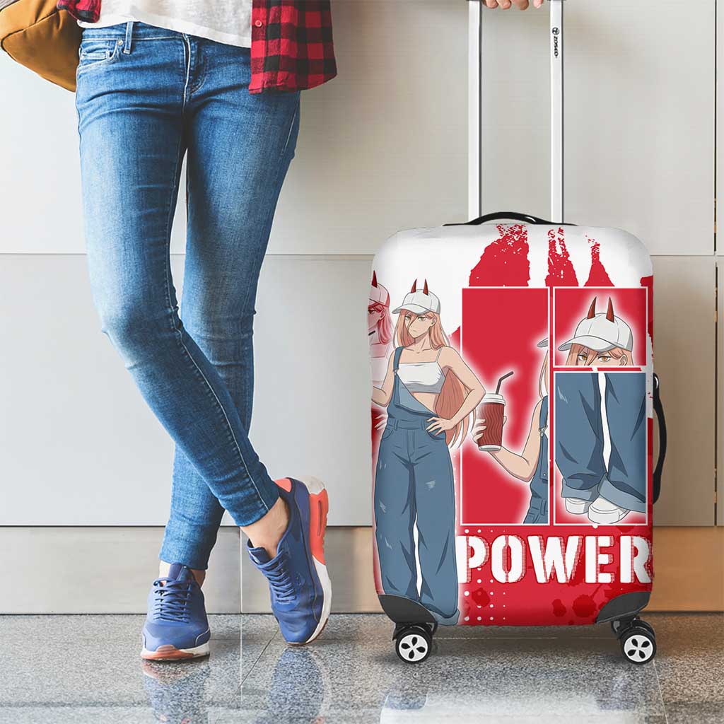 Power Chainsaw Man Luggage Cover Grunge Pop Manga Panel Style