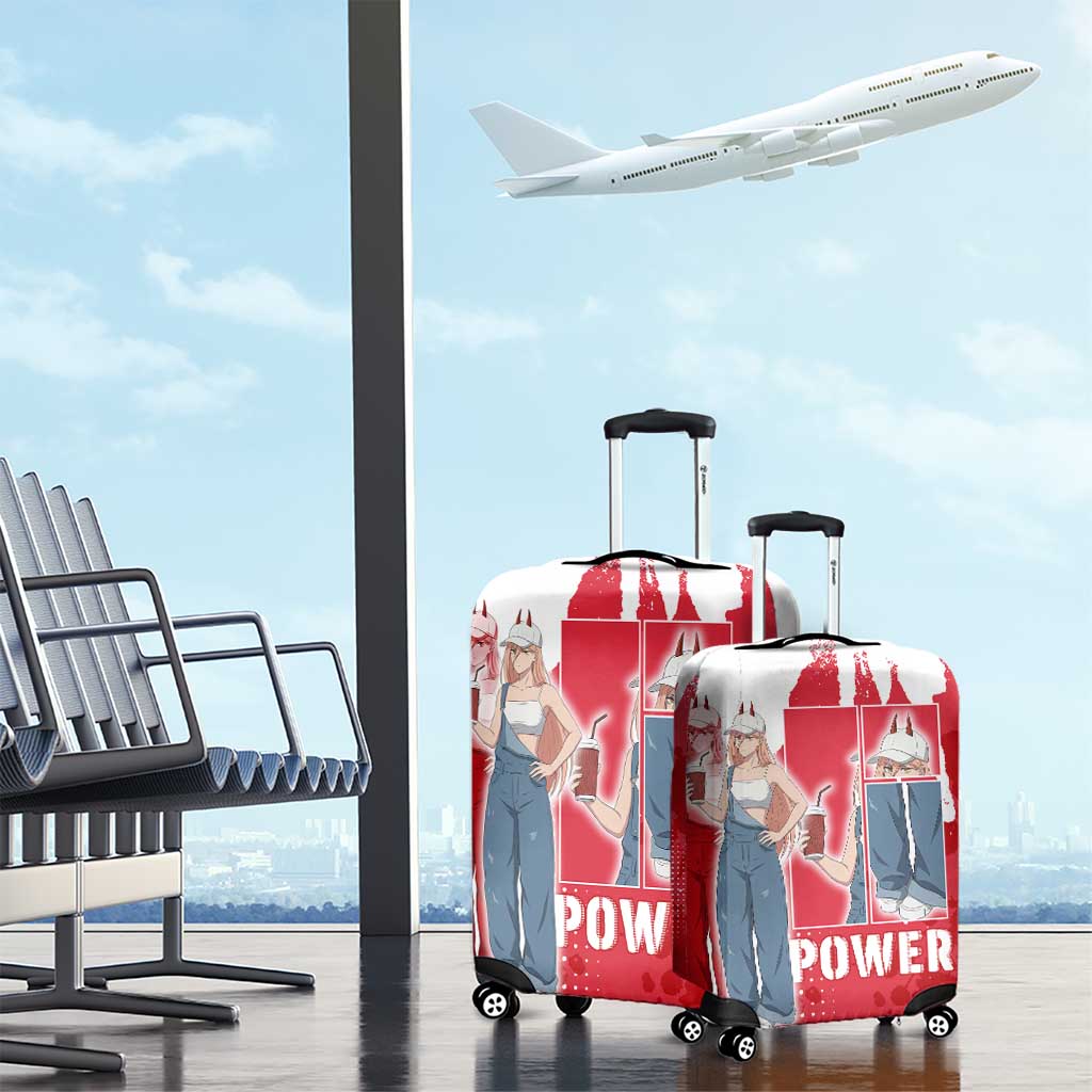 Power Chainsaw Man Luggage Cover Grunge Pop Manga Panel Style