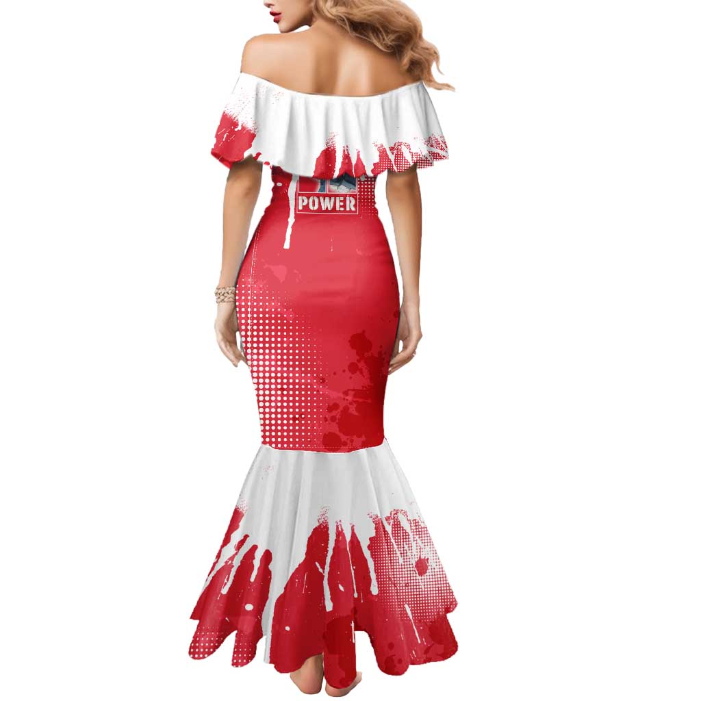 Power Chainsaw Man Mermaid Dress Grunge Pop Manga Panel Style