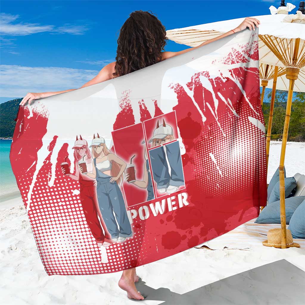 Power Chainsaw Man Sarong Grunge Pop Manga Panel Style