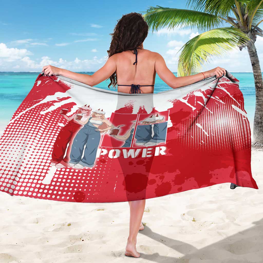 Power Chainsaw Man Sarong Grunge Pop Manga Panel Style