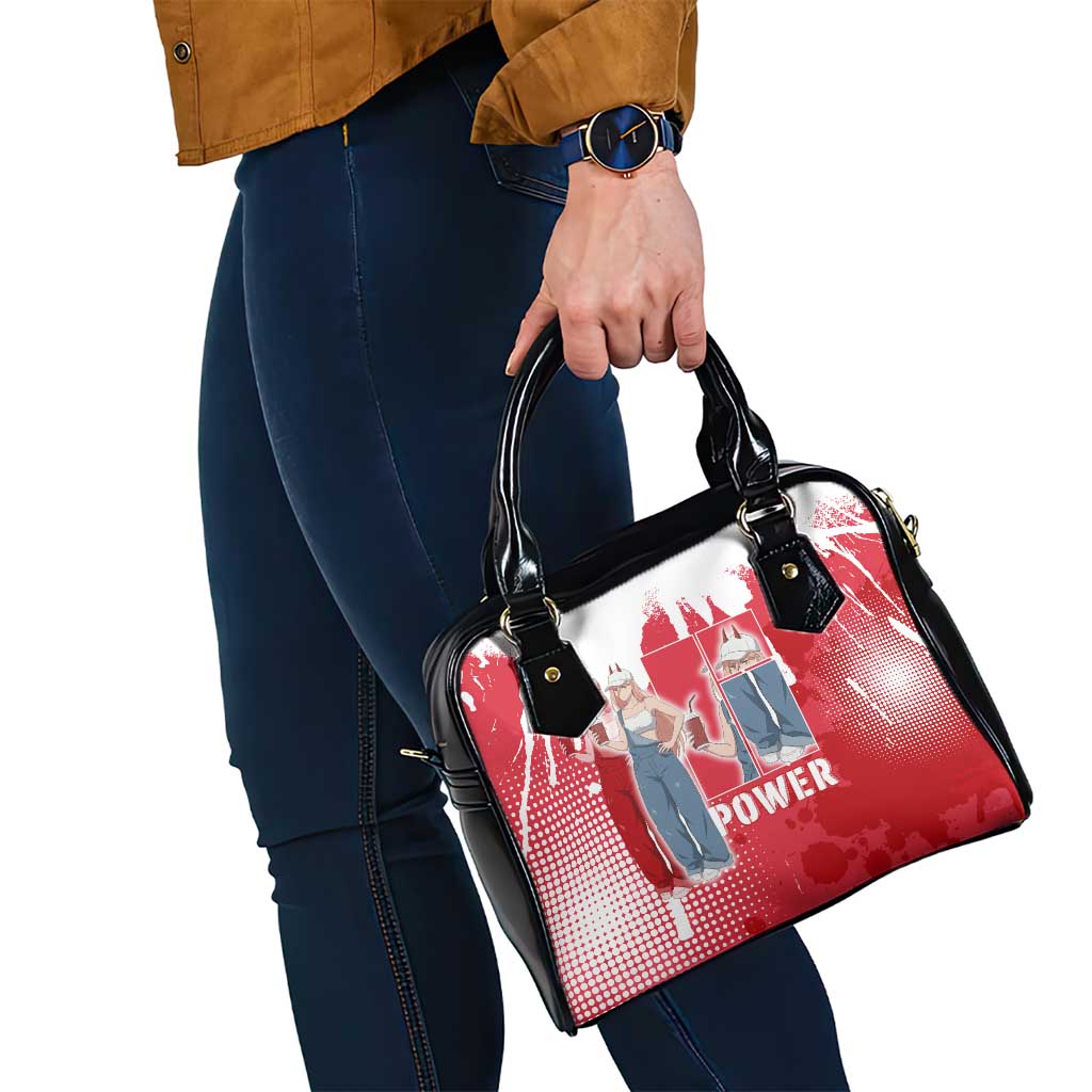 Power Chainsaw Man Shoulder Handbag Grunge Pop Manga Panel Style