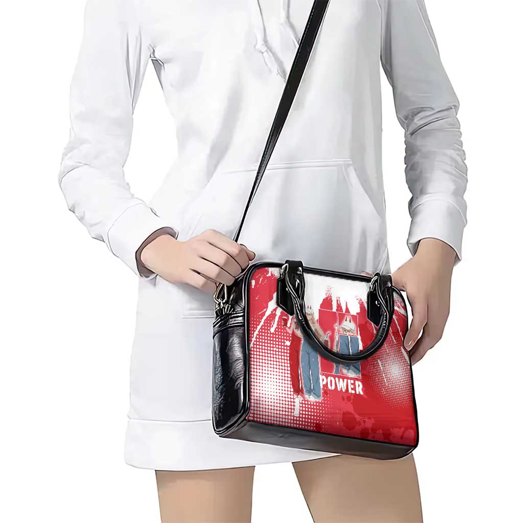 Power Chainsaw Man Shoulder Handbag Grunge Pop Manga Panel Style