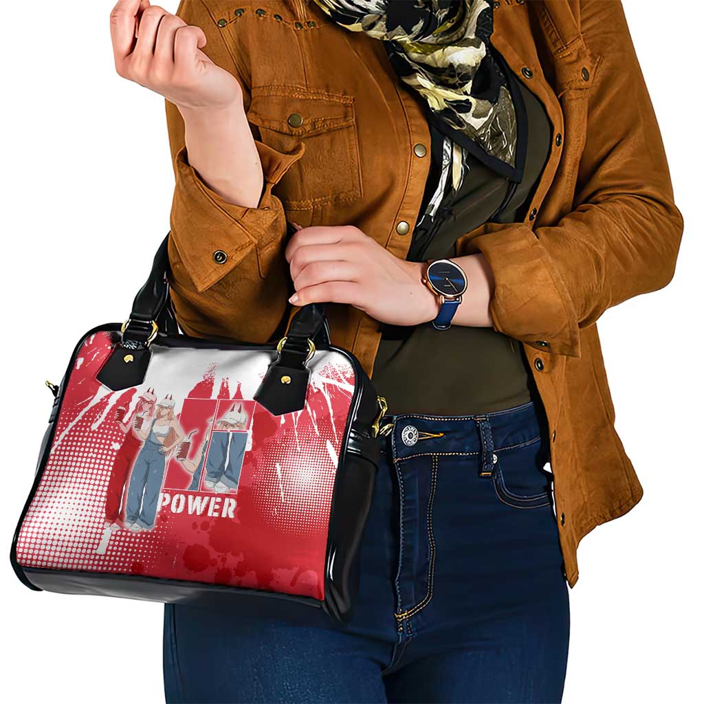 Power Chainsaw Man Shoulder Handbag Grunge Pop Manga Panel Style