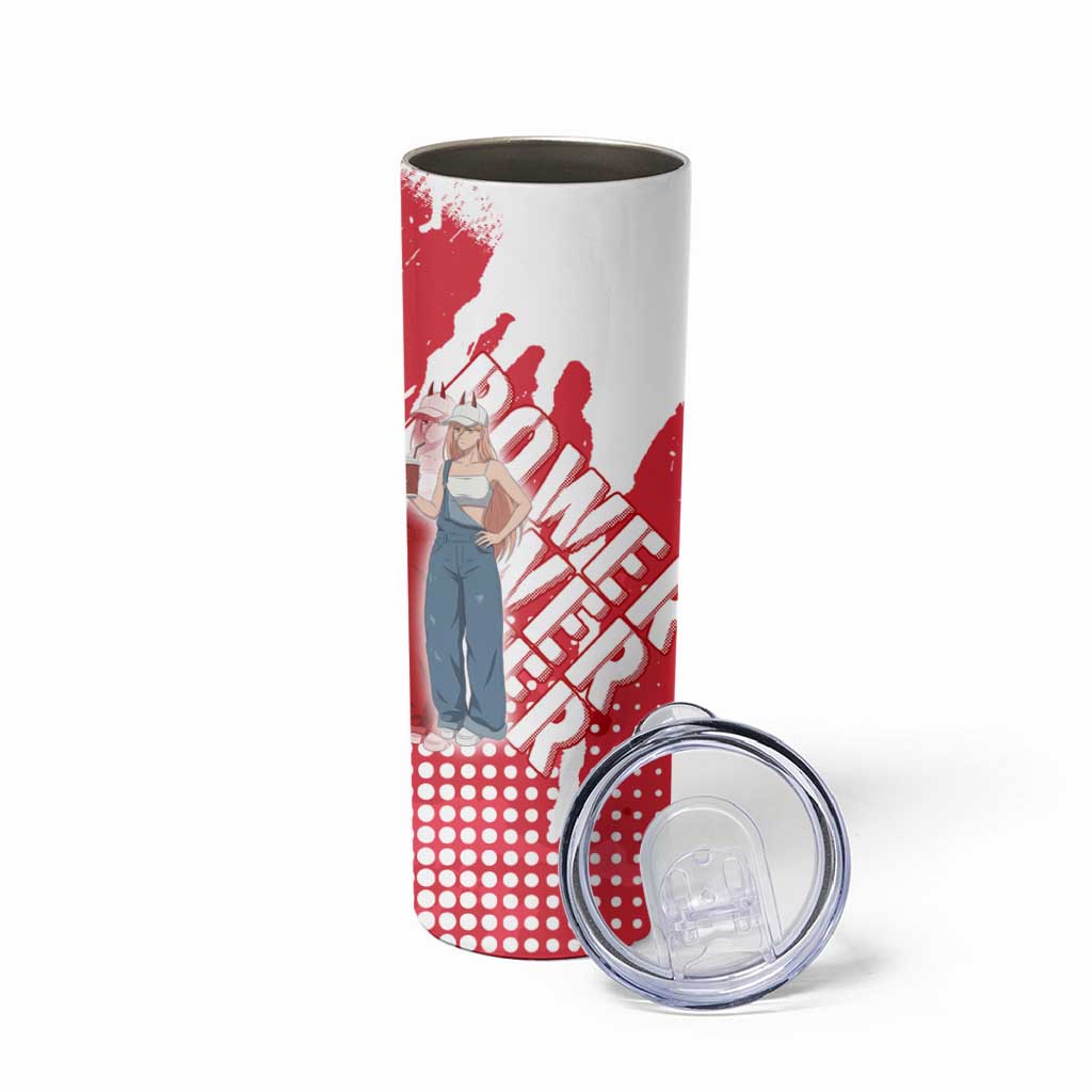 Power Chainsaw Man Skinny Tumbler Grunge Pop Manga Panel Style