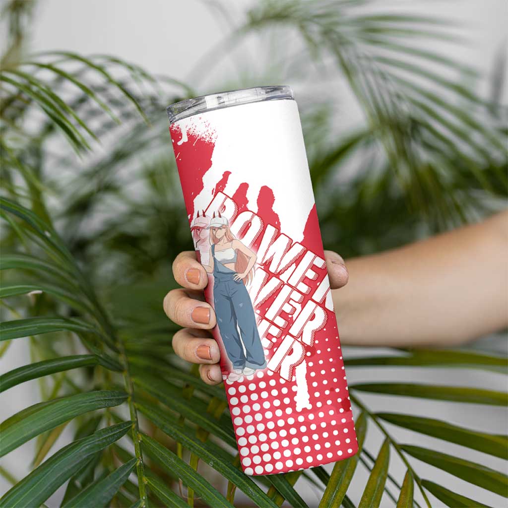 Power Chainsaw Man Skinny Tumbler Grunge Pop Manga Panel Style