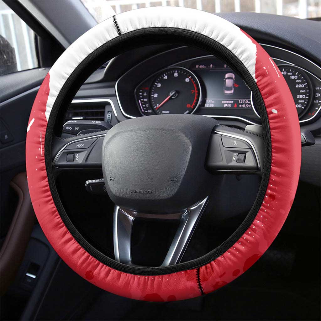 Power Chainsaw Man Steering Wheel Cover Grunge Pop Manga Panel Style