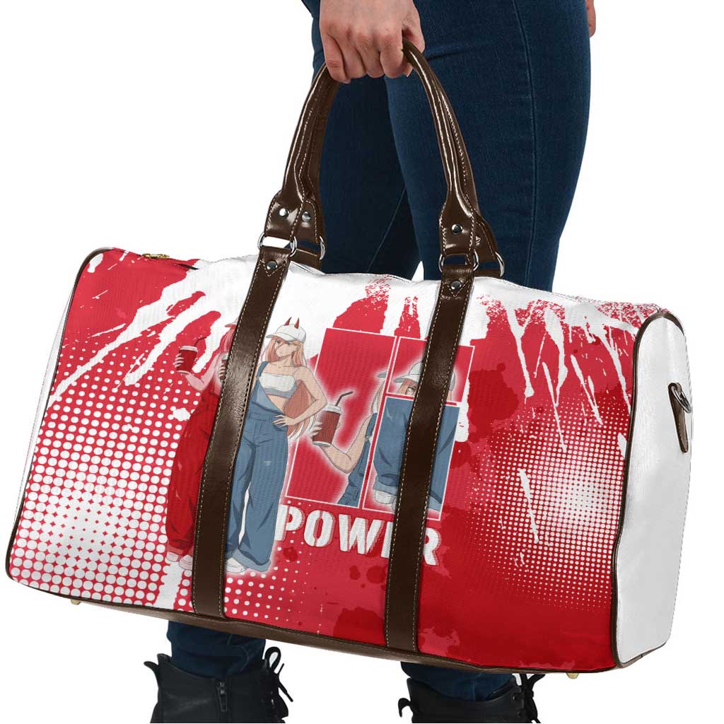 Power Chainsaw Man Travel Bag Grunge Pop Manga Panel Style