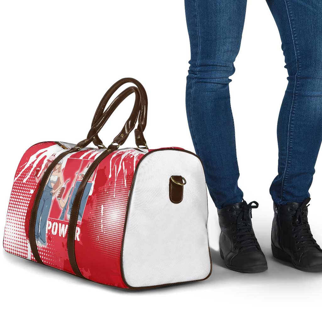 Power Chainsaw Man Travel Bag Grunge Pop Manga Panel Style