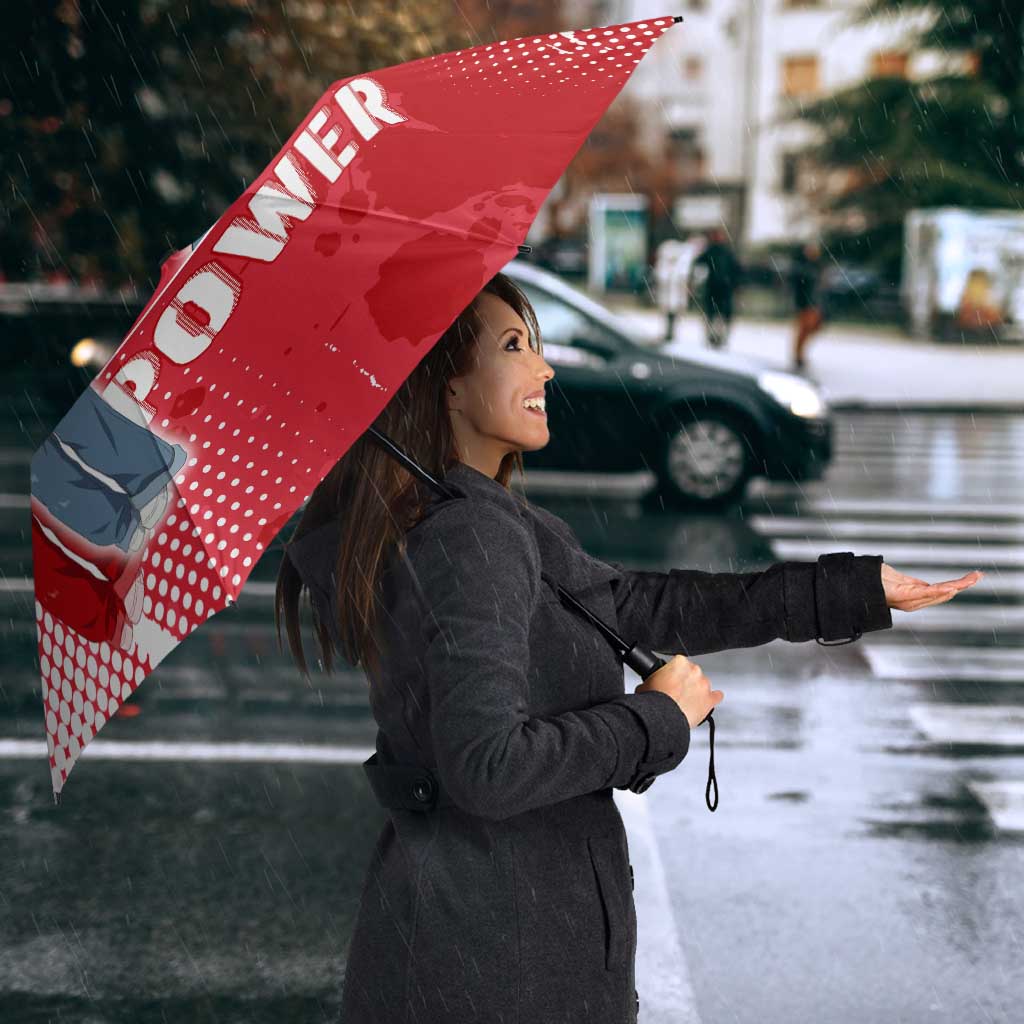Power Chainsaw Man Umbrella Grunge Pop Manga Panel Style
