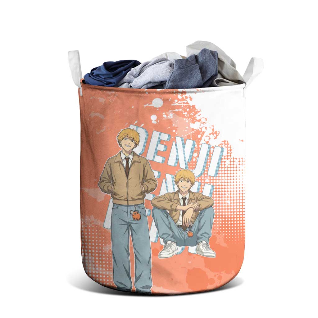 Denji Casual Chainsaw Man Laundry Basket Retro Manga Grunge Style