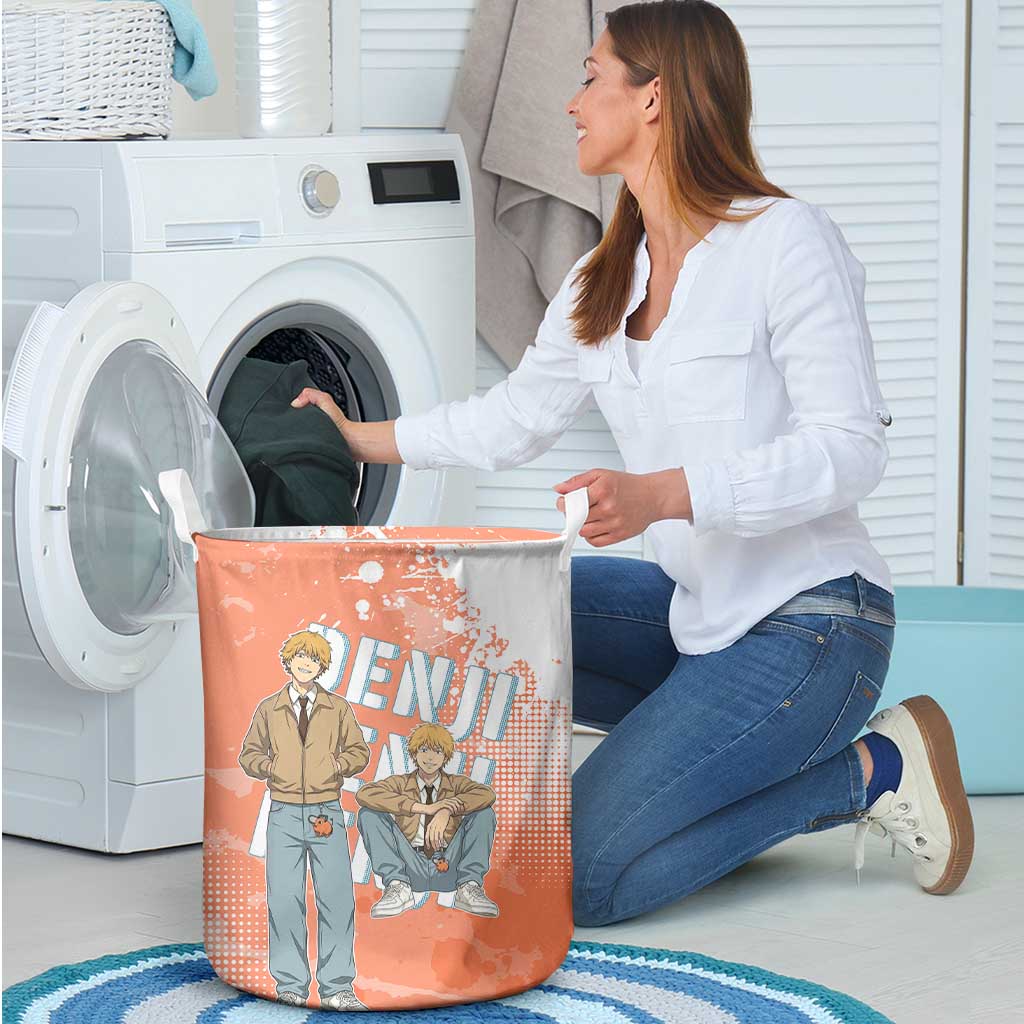 Denji Casual Chainsaw Man Laundry Basket Retro Manga Grunge Style