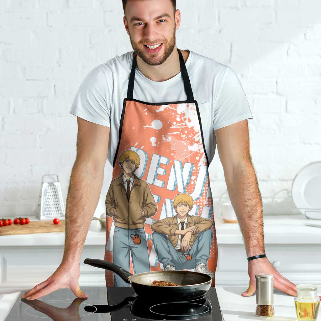 Denji Casual Chainsaw Man Apron Retro Manga Grunge Style
