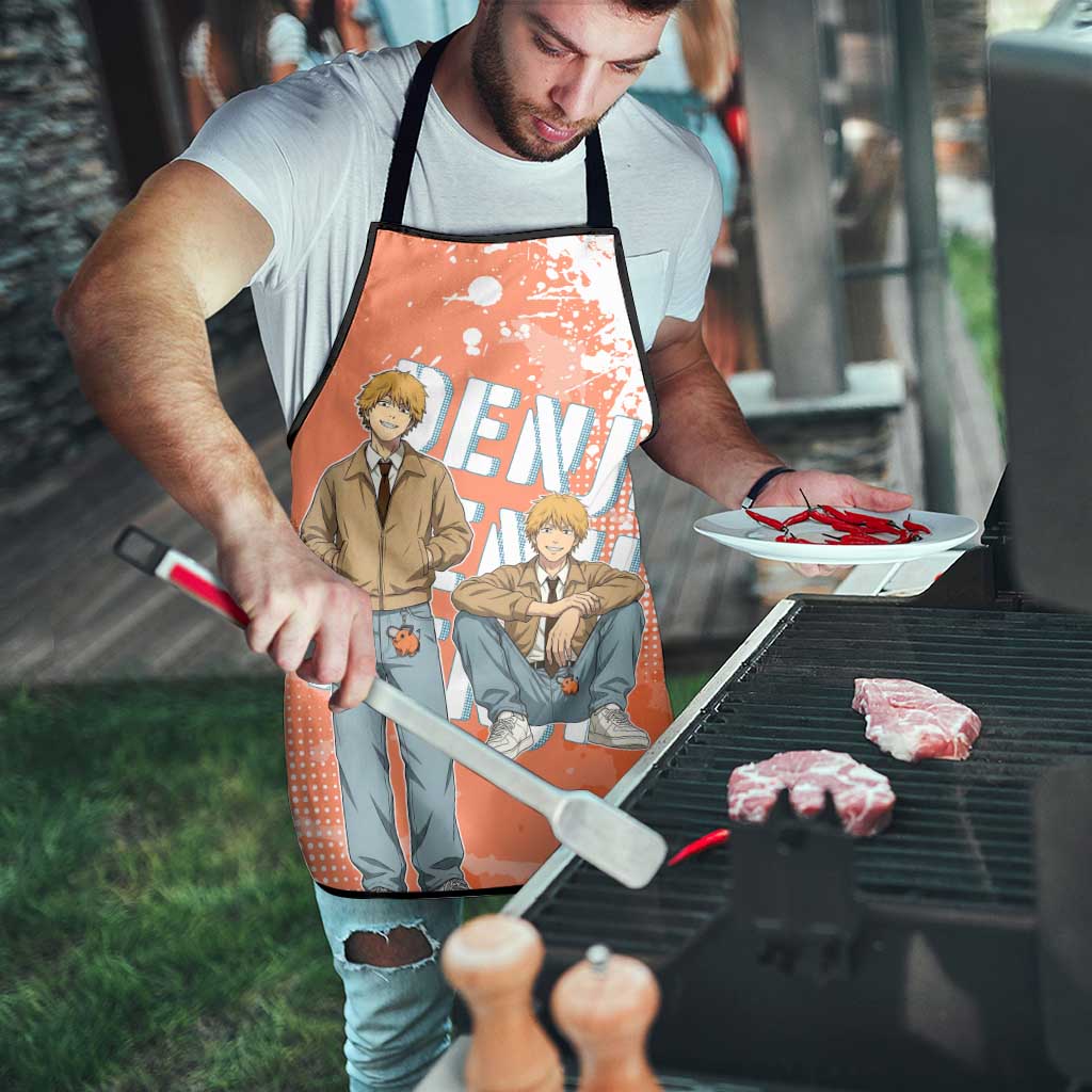 Denji Casual Chainsaw Man Apron Retro Manga Grunge Style