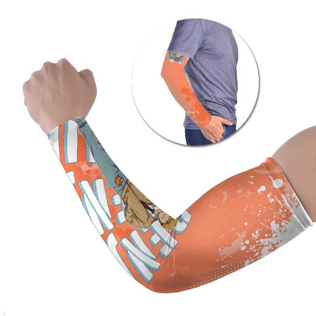 Denji Casual Chainsaw Man Arm Sleeves Retro Manga Grunge Style