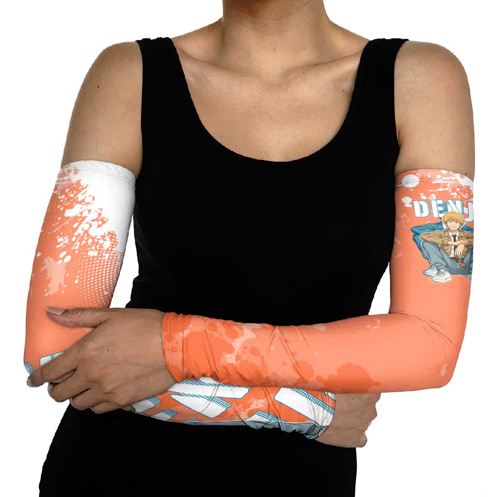 Denji Casual Chainsaw Man Arm Sleeves Retro Manga Grunge Style